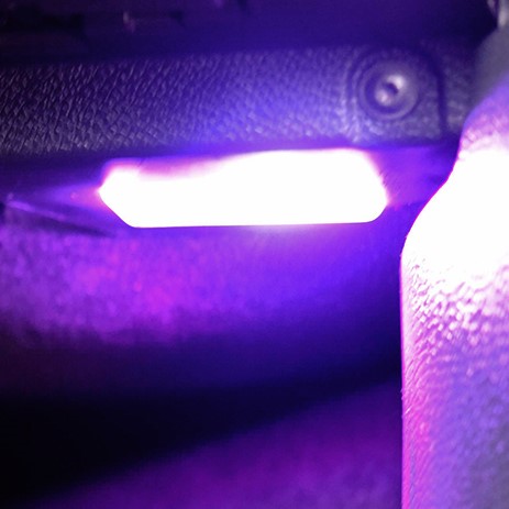 PACK LED VIOLET éclairage pédalier AVG et tapis de sol AVD