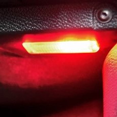 PACK LED ROUGE Miroirs de courtoisie Droite et Gauche Volkswagen Golf 7