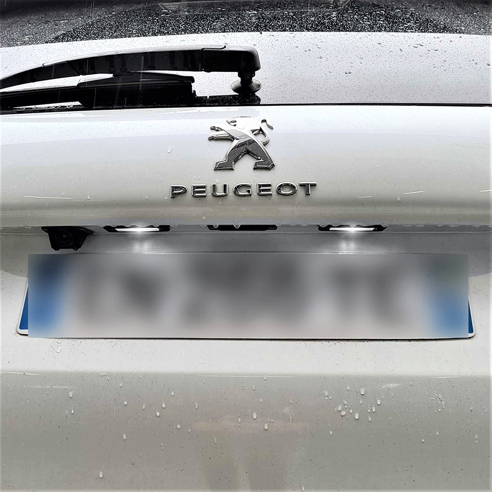 PACK LED plaque d'immatriculation Peugeot 2008