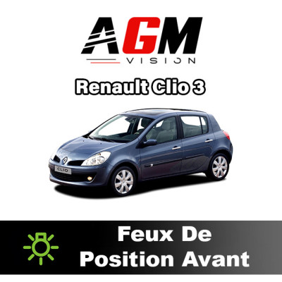 PACK LED Feux De Position Avant Renault Clio 3