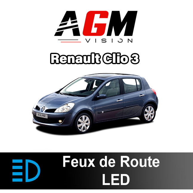 PACK LED Feux De Route Renault Clio 3
