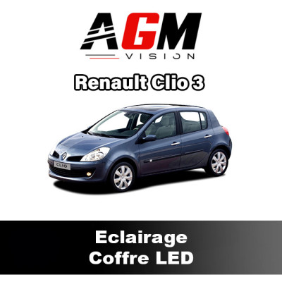 PACK LED Coffre Haute Puissance Renault Clio 3 - AGM VISION