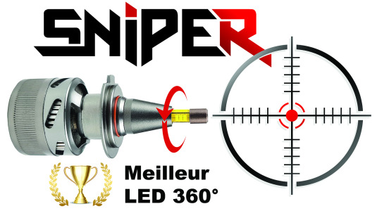 Elue meilleur LED dans la catégorie ampoule H9 360°