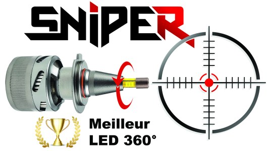 Elue meilleur LED dans la catégorie ampoule H8 360°