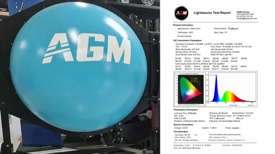 LED H7 Thallium : banc d'essai AGM Vision