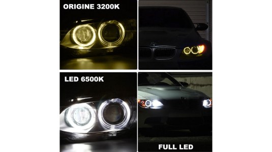 Véhicules compatibles avec les ANGEL EYES BMW E90/E91 6500K