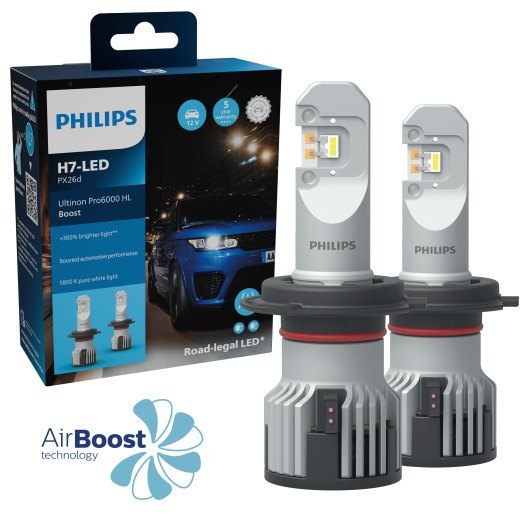 公道対応 H7 LED バルブキット Philips Ultinon Pro6000 Boost