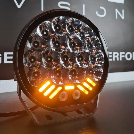 LEDストライカーAK170W + ストロボ＆DRL ホワイト＆オレンジ Ø22CM - 170ワット