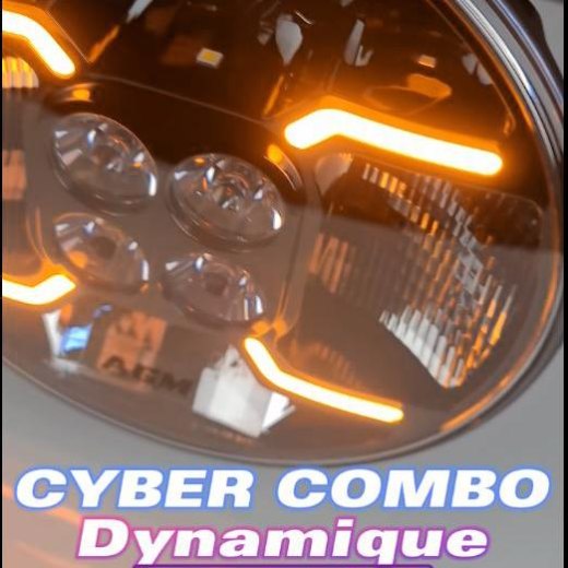 Faro LED Cyber Combo, Dinamico, Largo & Lontano, 200W, 22Cm