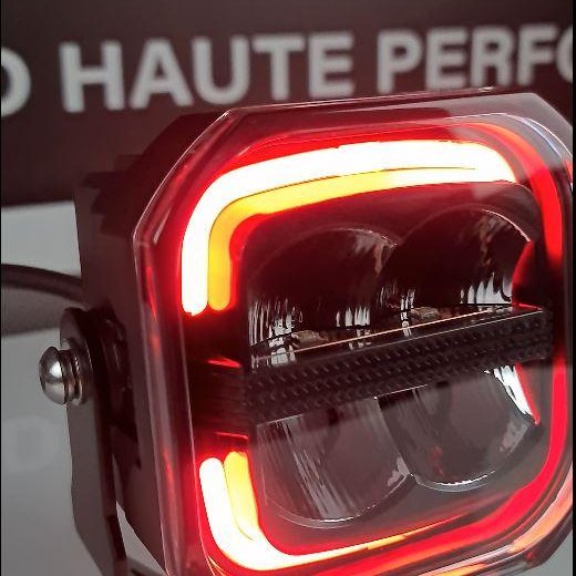 Faro LED COSMO GX + luce di posizione DRL TRI-COLORE 80 W