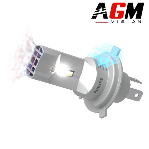 Kit lampadine H4 LED omologate per strada Gen2 Philips Ultinon Pro6000 Boost