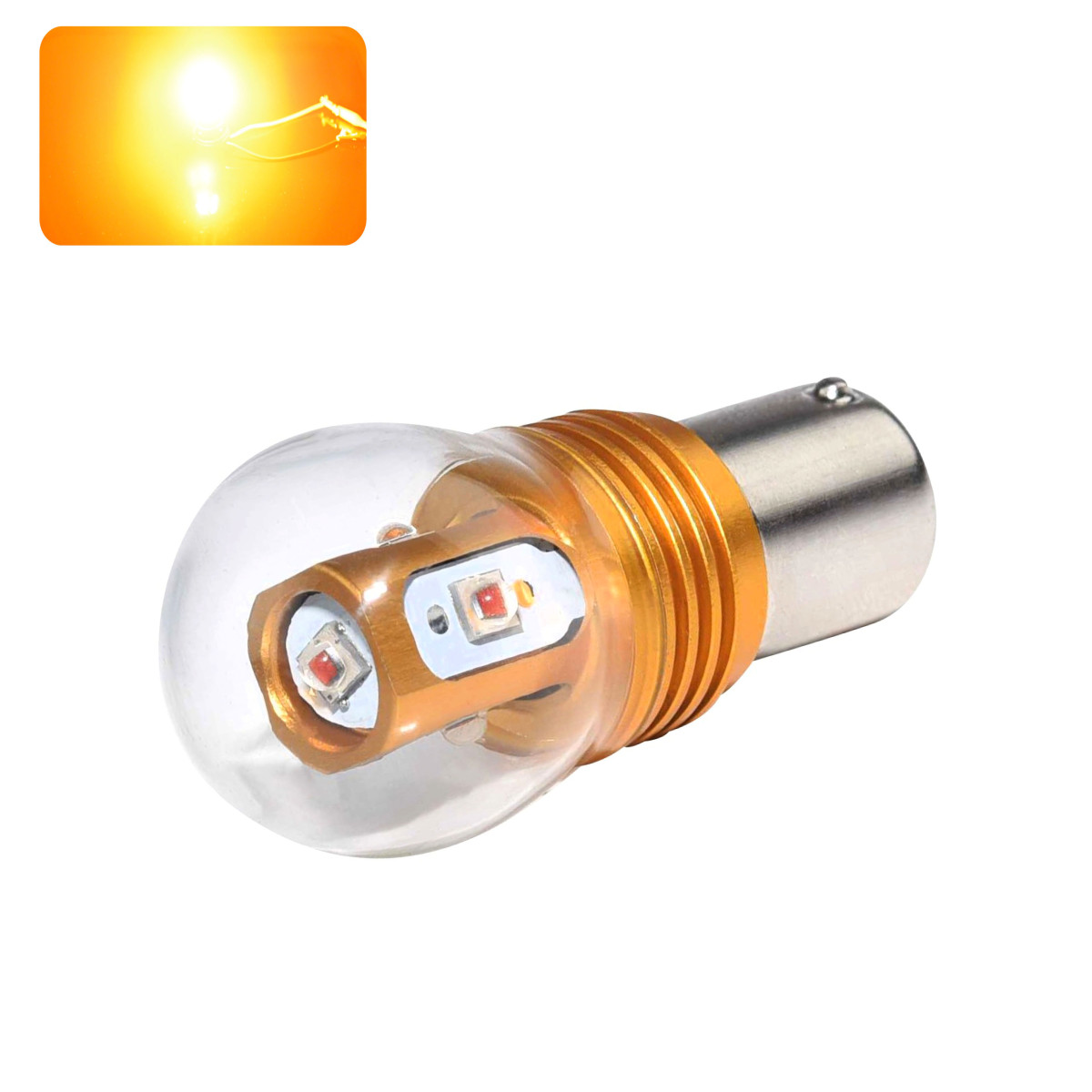 Ampoule LED PY21W-BAU15S VINTAGE (Orange)