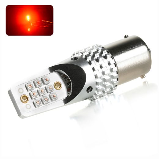 Ampoule LED P21W-BA15S SUPRA (Rouge)