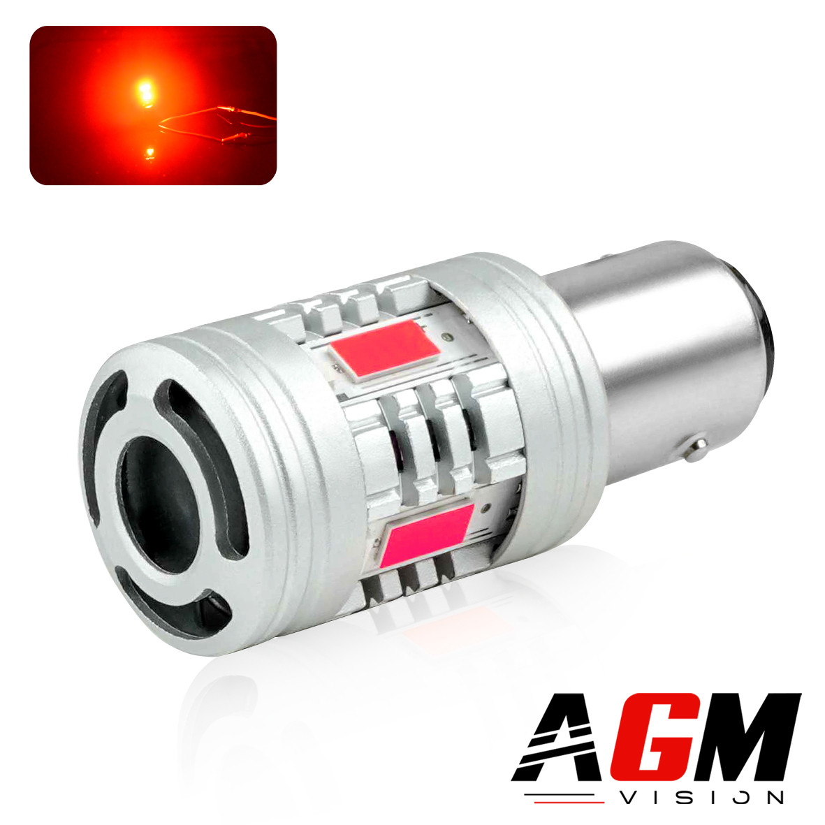 Ampoule LED P21/5W-BAY15D VENTIRAD XS (Rouge)