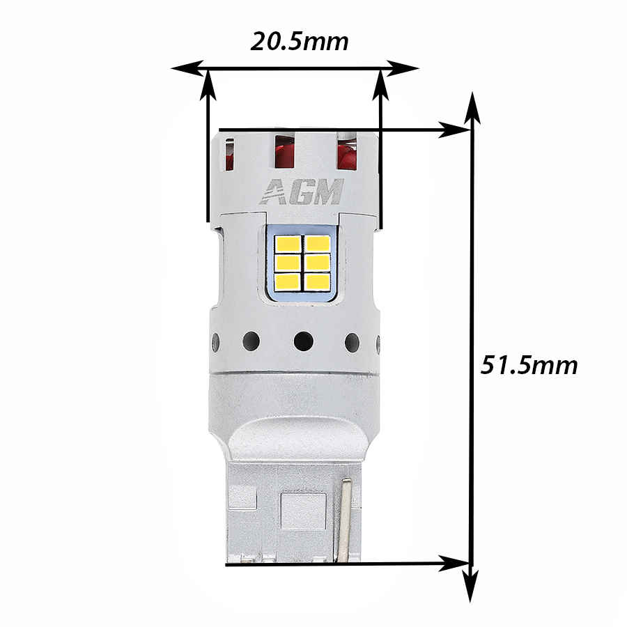 Ampoule LED W21W T20 VENTIRAD XS (Blanc)