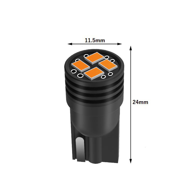 Ampoule LED T10-WY5W FRONT LED (orange)