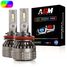 Kit Ampoules LED H9 DEMON RGB