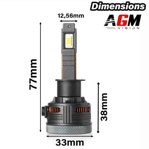 Kit Ampoules LED H1 MILLENIUM 3 - ULTRA CAN-BUS, 144 Watts