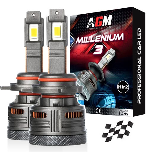 Kit Ampoules LED HIR2 9012 MILLENIUM 3 - ULTRA CAN-BUS, 144 Watts