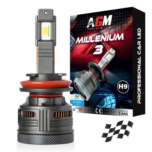 Ampoule LED H9 MILLENIUM 3 - ULTRA CAN-BUS, 72 Watts