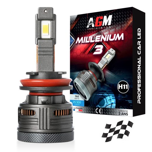 Ampoule LED H11 MILLENIUM 3 - ULTRA CAN-BUS, 72 Watts