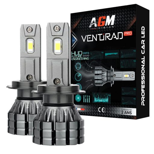 Kit Ampoules H7 LED VENTIRAD PRO, Can-bus, Puissante et précise, 70 Watts