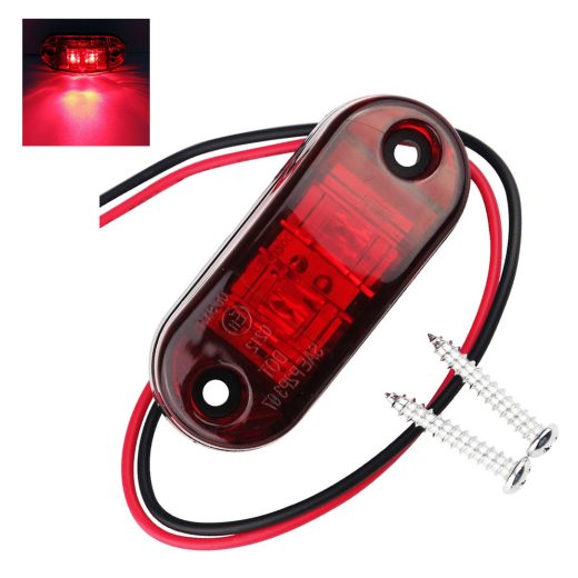 Feu de gabarit LED latéral ovale (rouge)