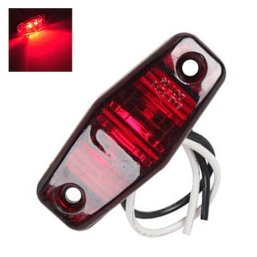 Luz de posição lateral LED Hexagonal (VERMELHO)