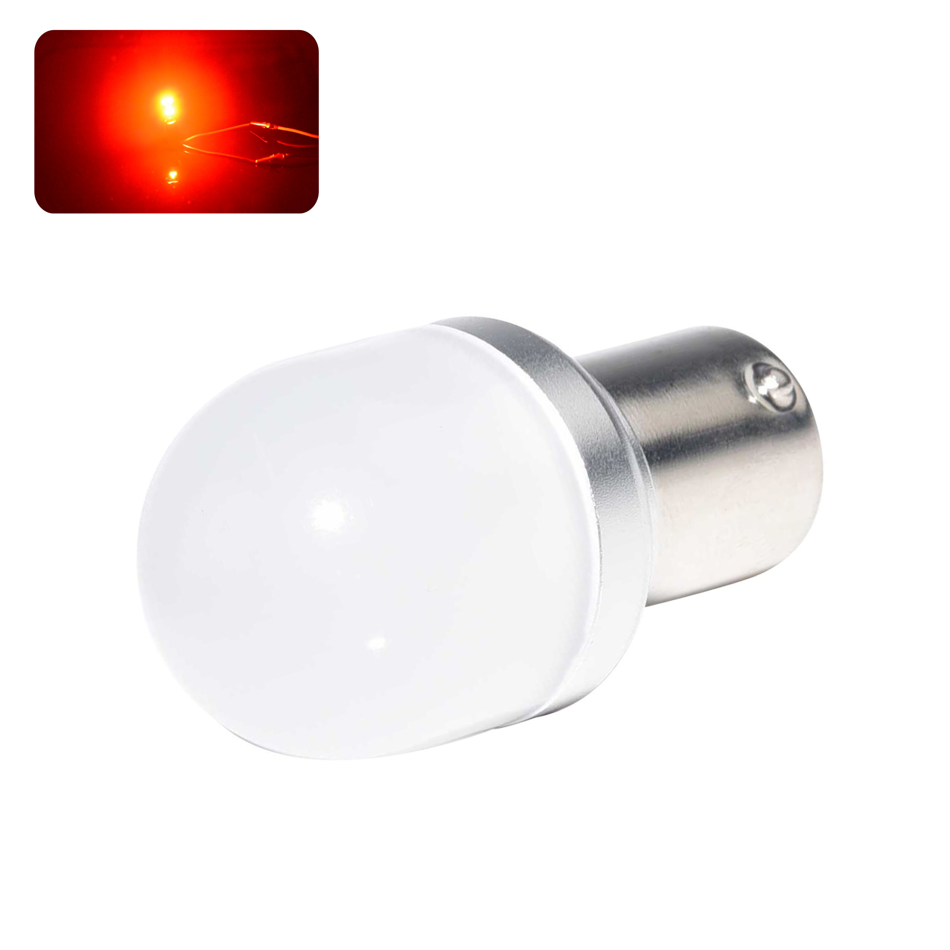 Ampoule LED P21/4W-BAZ15D-ANGEL (Rouge)