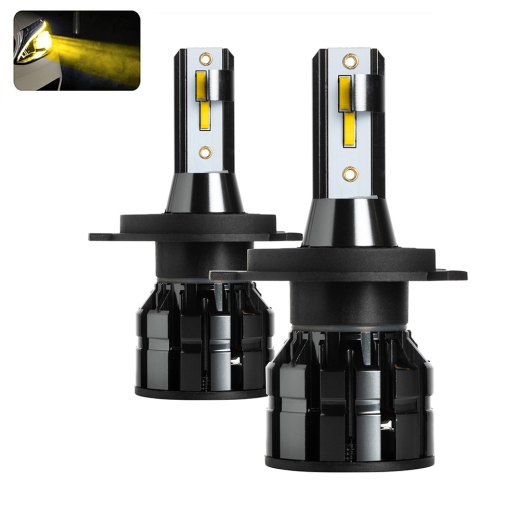 Kit ampoules LED H4 vintage jaune 3000K