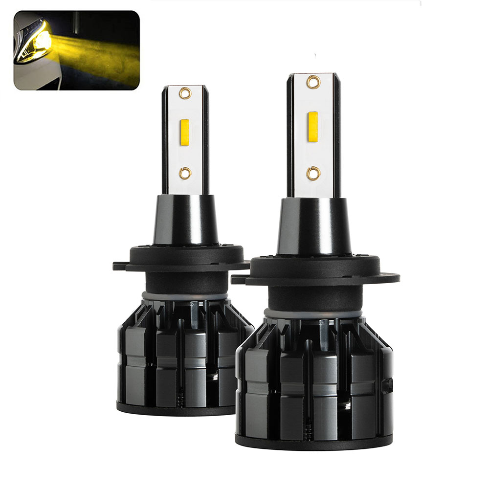 Kit Ampoules LED H7  VINTAGE JAUNE 3000K