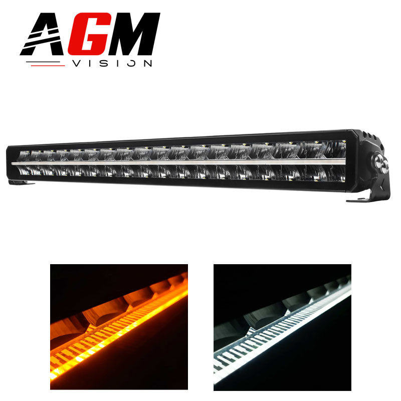 BARRE LED Double Rangée FLOOD + VEILLEUSE 105CM