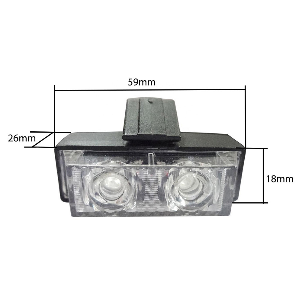 PACK 4 STROBES LED GRILLE CALANDRE (BLANC)