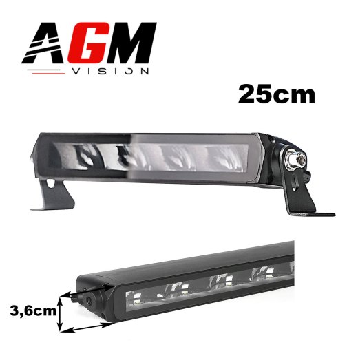 BARRA LED SUPER SLIM GX 25CM - 40 Watts, 4000 Lumens, Espessura Fina