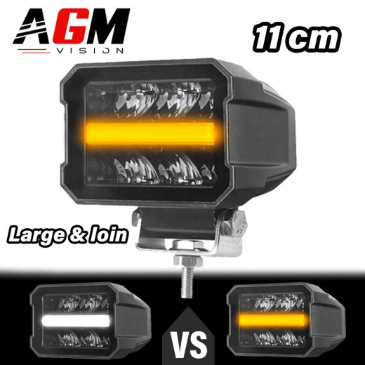 デュアルフラッド＋ナイトライト付きミニLEDバー 11CM