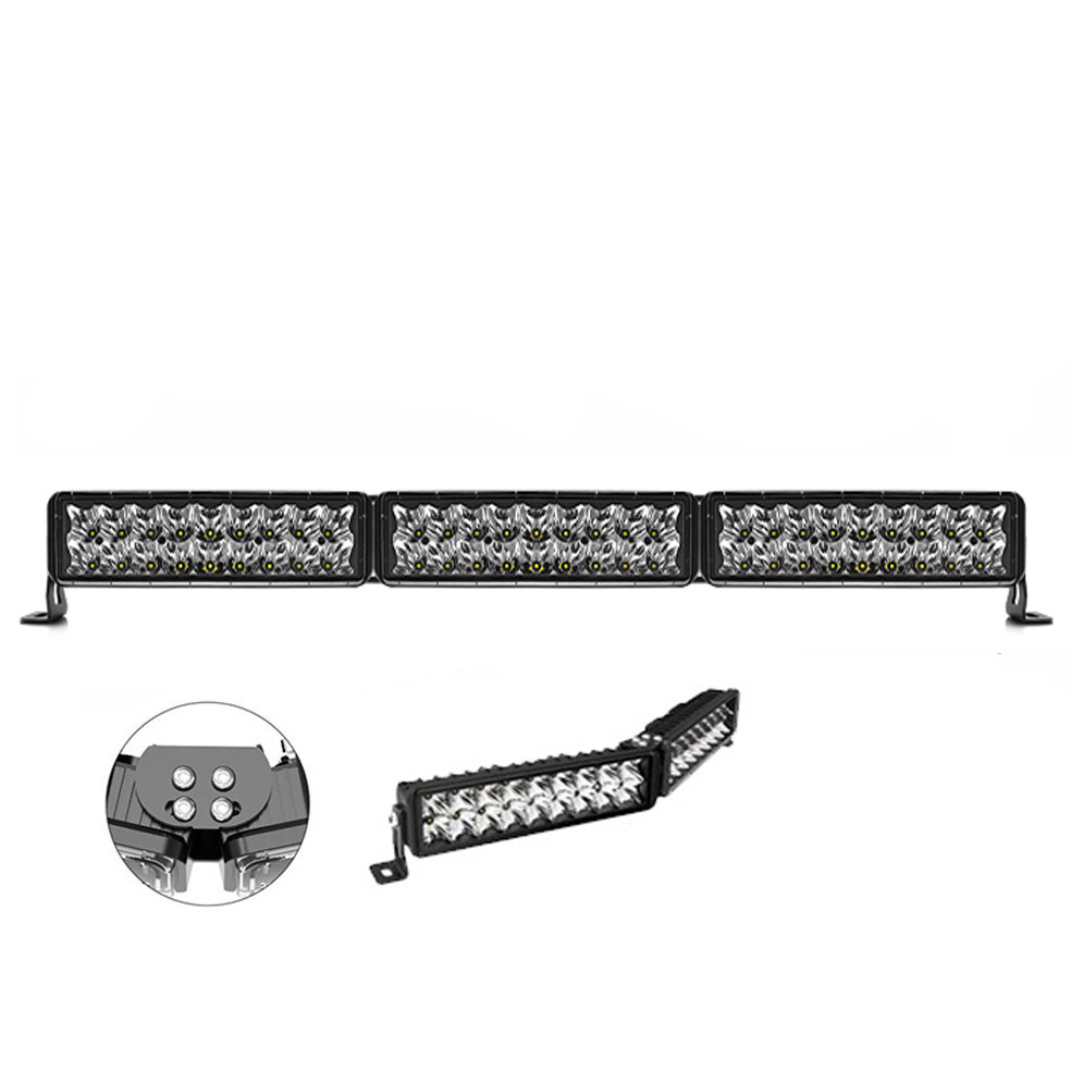 KIT 3 BARRES LED DUAL ANGULAIRE R-FORCE 40°