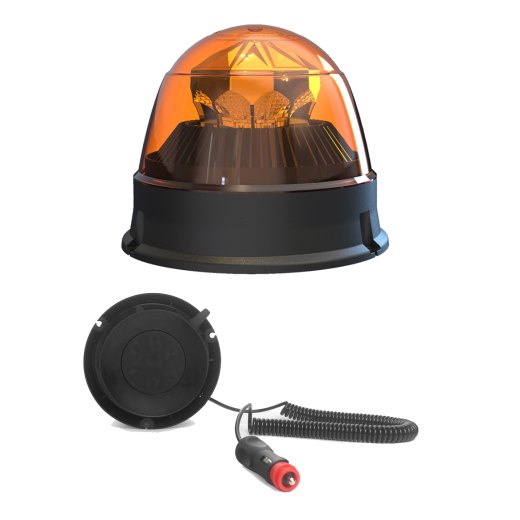 マグネット式多機能フラッシュ回転灯 25W