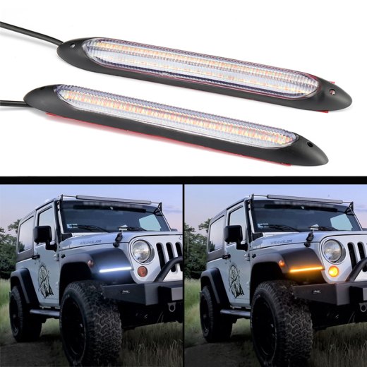 Luces diurnas LED/intermitente + animación 15cm (sin módulo)