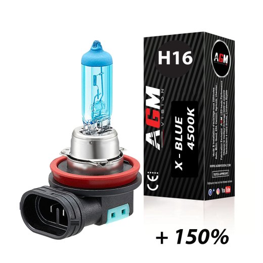 1 LAMPADINA ALOGENA H16 19W X-BLUE 4500K