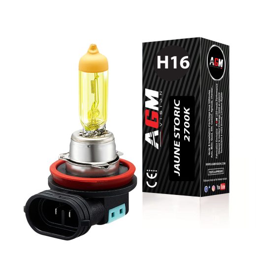 1 Halogenlampe H16 19W GELB STORIC 2700K