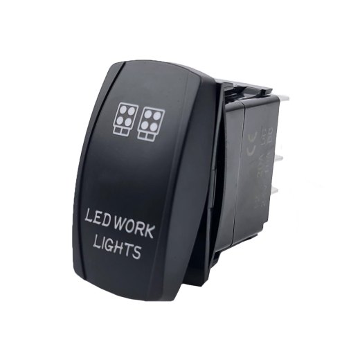 作業用ヘッドライトスイッチボタン（照明付き）