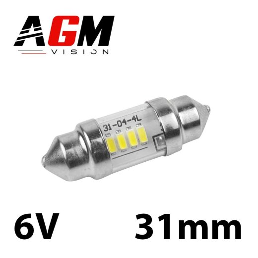 Navette LED C3W 31mm 6V Vintage 6000K