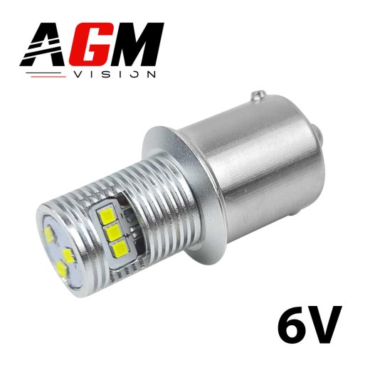 ウルトラLEDバルブ P21W-BA15S 6V（ホワイト）