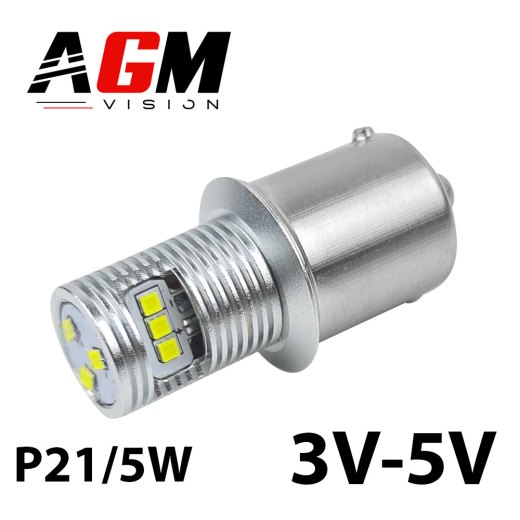 ウルトラLED電球 P21/5W-BAY15D 3-5V（白）