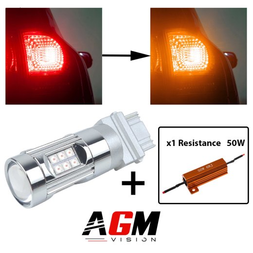 Ampoule LED 3156 P27W T25 CONVERSION (Orange)