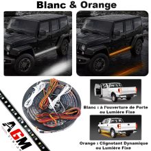 Kit NEON LED Blanc et Orange - Plug&Play