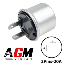 Afbeelding van Relais / Centrale knipperlicht Led 2-pins Metaal Type 2