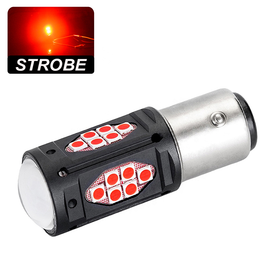 Ampoule LED P21/5W-BAY15D-STROBE (Rouge)