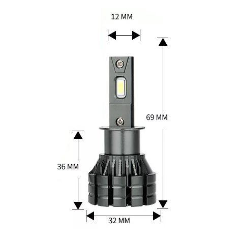 Kit Ampoules LED H3 VENTIRAD PRO