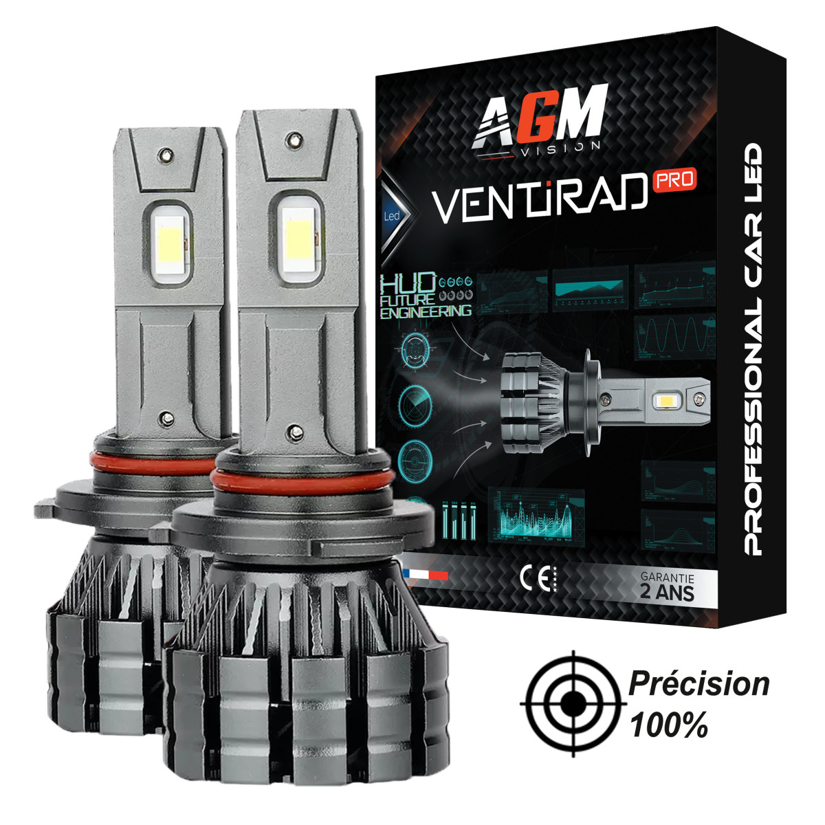 Kit Ampoules LED H10 VENTIRAD PRO